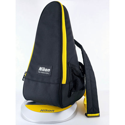 [Pre-owned] Genuine Nikon Camera Shoulder Bag Black/Yellow — MINT — Japan #5067