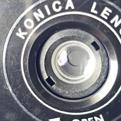 [Pre-owned] Konica K-mini Blue E124 35mm Compact Film Camera — Top Mint — Japan #5244