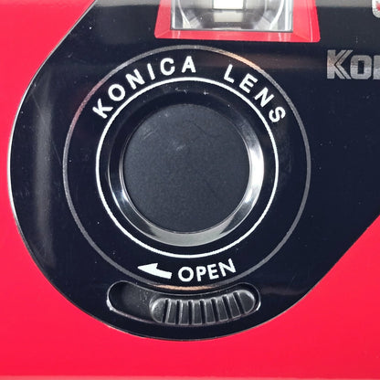 [Pre-owned] Konica K-mini Red Compact 35mm Point & Shoot Film Camera — Top Mint — Japan #5245