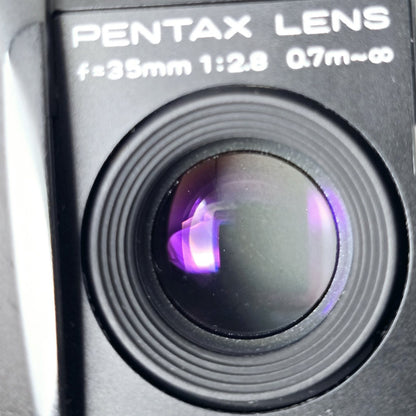 [Pre-owned] Pentax PC35 AF-M DATE 35mm Point & Shoot Film Camera (Black) — Mint — Japan #5785