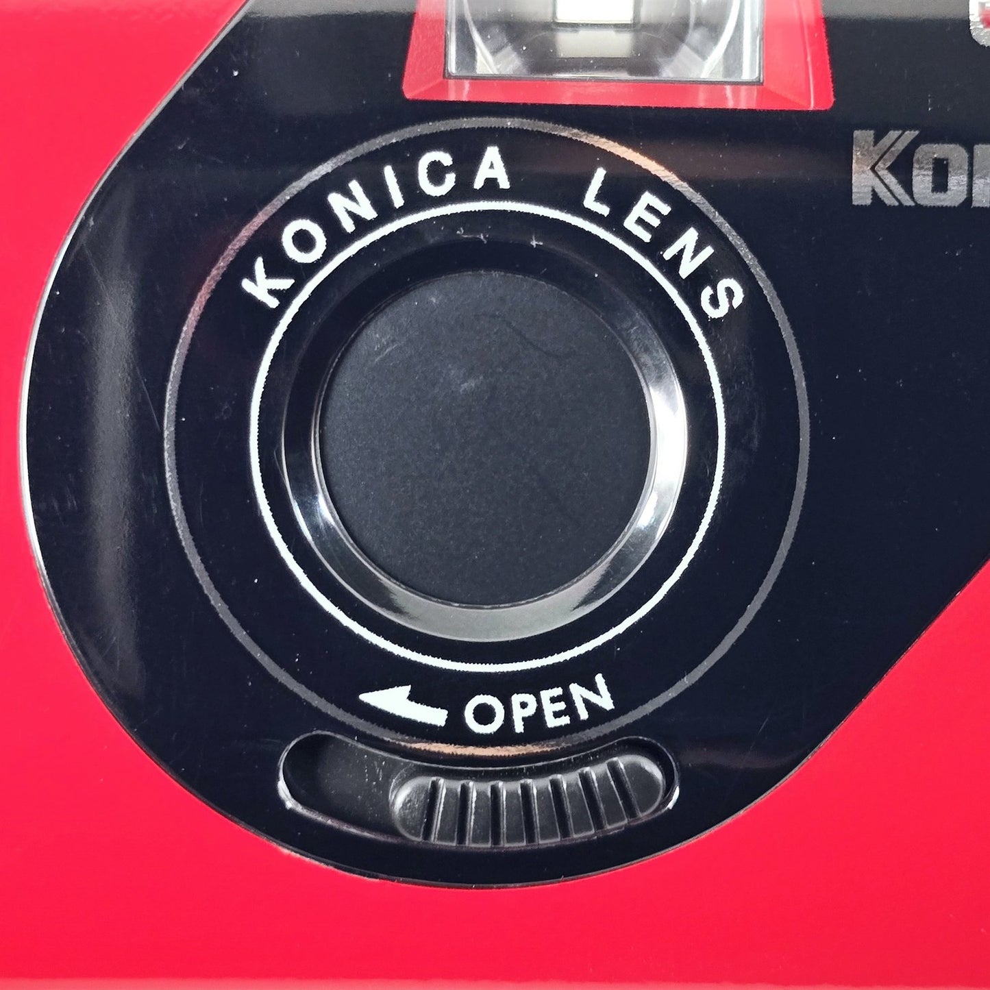 [Pre-owned] Konica K-mini Red Compact 35mm Point & Shoot Film Camera — Top Mint — Japan #5245