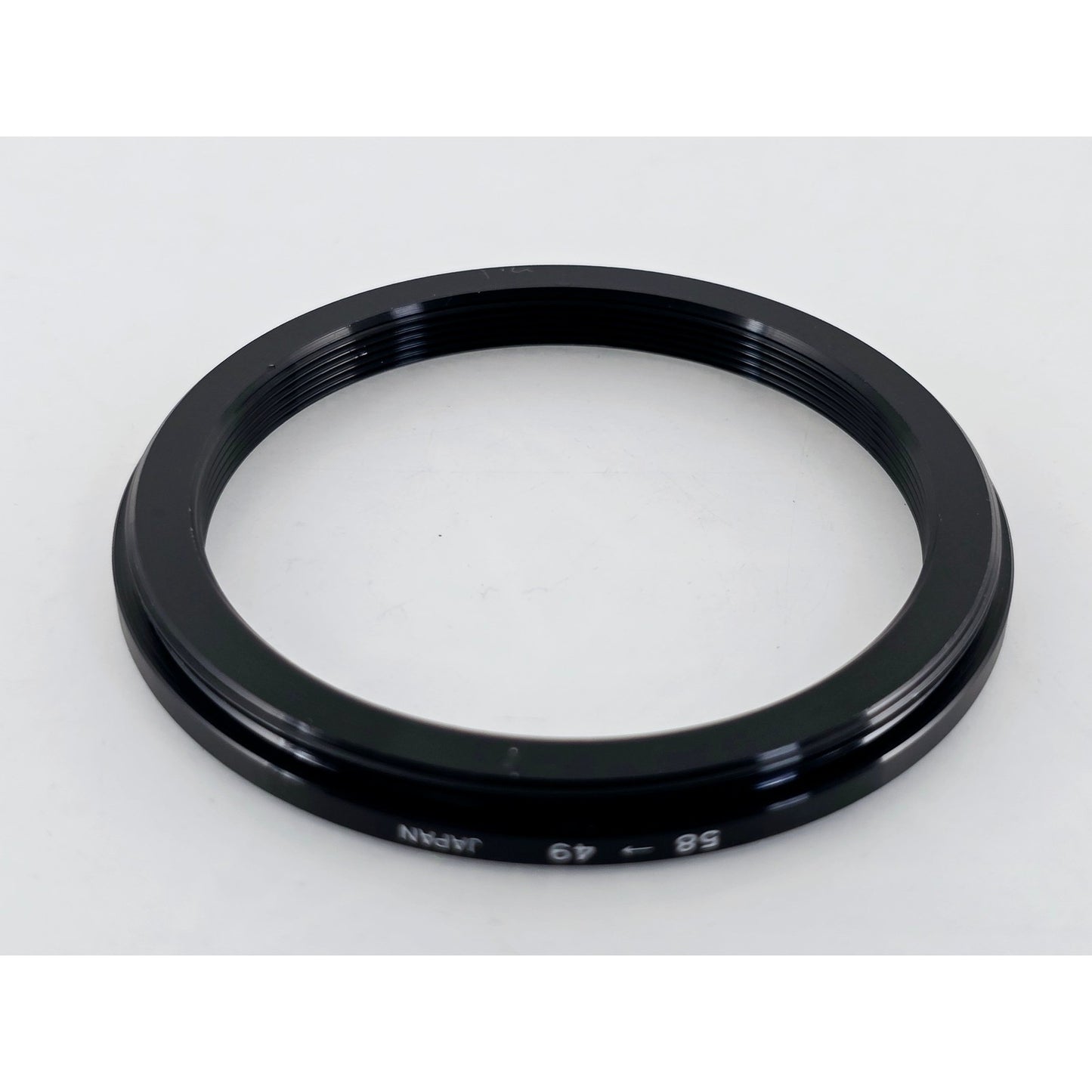[Pre-owned] Metal Step Down Adapter Ring 58mm Lens to 49mm Filter — Near MINT — Japan #3922