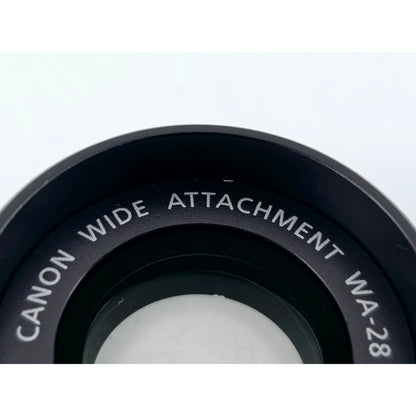 [Pre-owned] Canon WA-28 Wide Attachment Lens for Camcorder — Near MINT — Japan #3842
