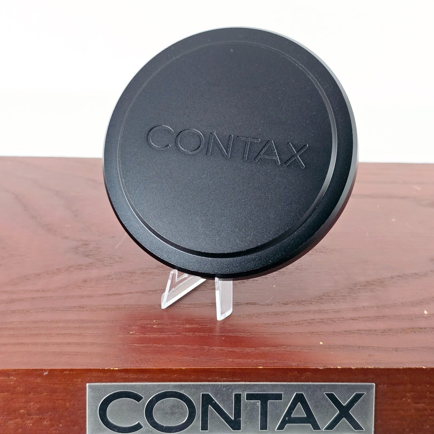 [Pre-owned] Contax Metal Lens Cap Black 89mm K84 K-84 — MINT — Japan #1765