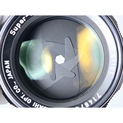 [Pre-owned] Pentax Super Multi Coated Takumar 105mm F2.8 SMC MF Lens M42 — Near MINT — Japan #4759