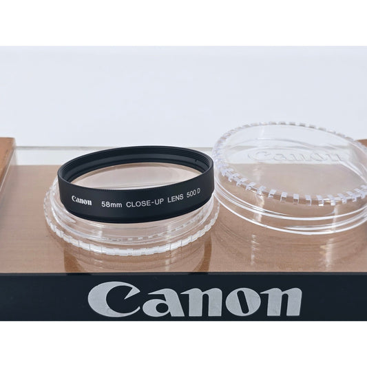 [Pre-owned] Canon 58mm Close-up Lens 500D Macro Filter for EF FD Lens — MINT — Japan #4634