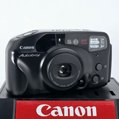 [Pre-owned] Canon Autoboy AiAF Point & Shoot 35mm Film Camera (Black) — Mint — Japan #5842