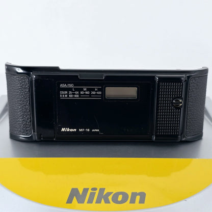 [Pre-owned] Genuine Nikon MF-16 Data Back for FA FE2 FM2 FM3A — Near Mint — Japan #5428