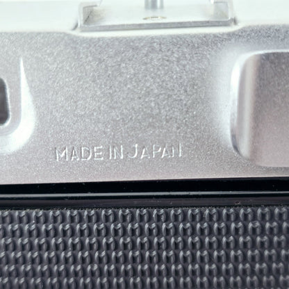 [Pre-owned] Mamiya EE 35mm Film Camera Silver — Near Mint — Japan #5672