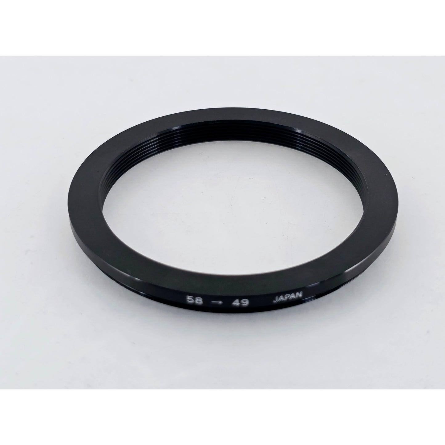 [Pre-owned] Metal Step Down Adapter Ring 58mm Lens to 49mm Filter — Near MINT — Japan #3922