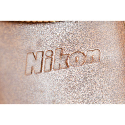 [Pre-owned] Nikon SS-7 Soft Brown Leather Flash Case for SB-7 SB-8 SB-9 SB-10 — MINT — Japan #2398