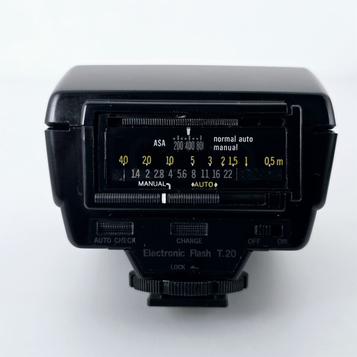 [Pre-owned] Olympus T20 OM System Electronic Flash (Shoe Mount) — Near Mint — Japan #5572