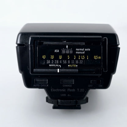 [Pre-owned] Olympus T20 OM System Electronic Flash (Shoe Mount) — Near Mint — Japan #5572