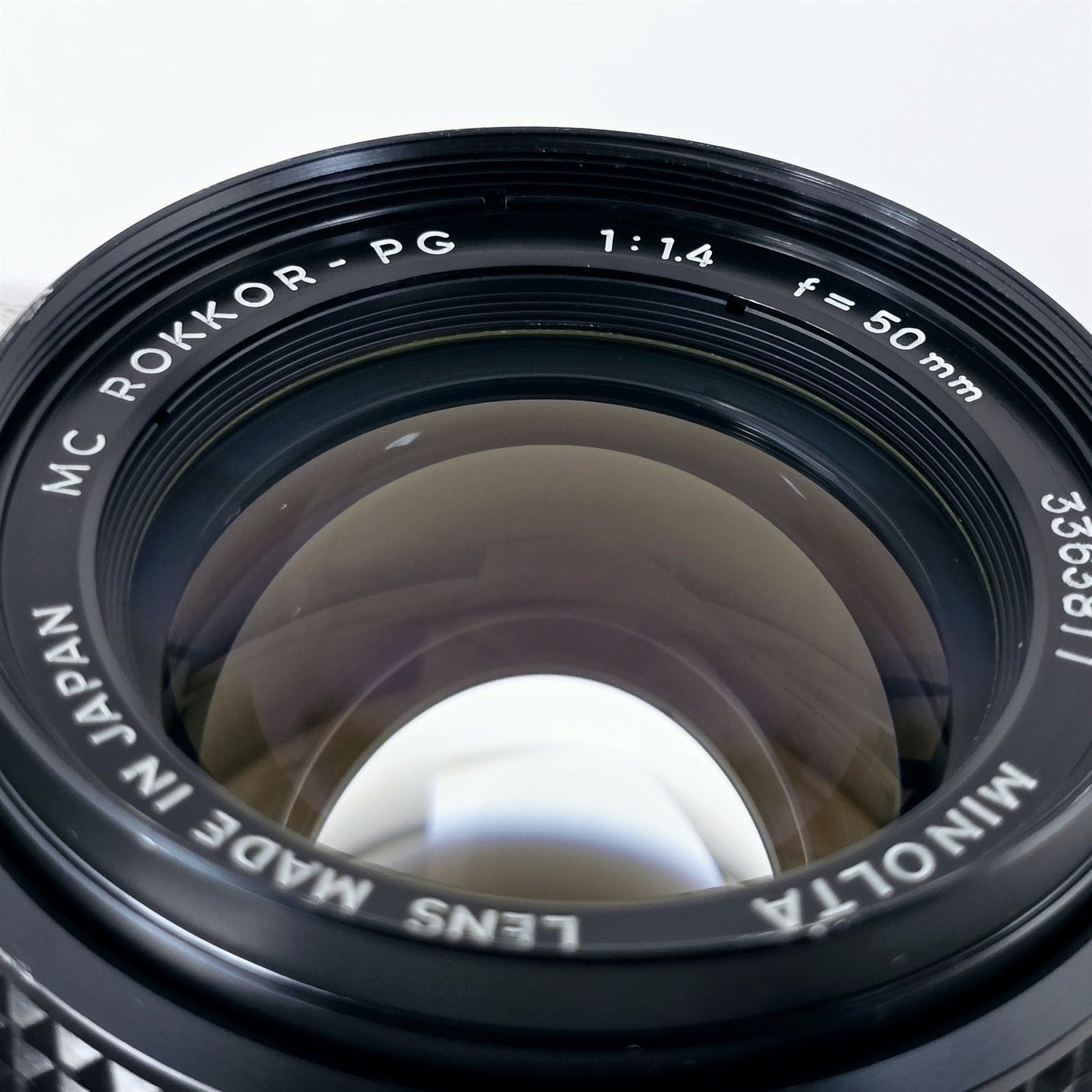 [Pre-owned] Minolta MC Rokkor-PG 50mm f/1.4 MF Standard Prime Lens — Mint — Japan #5362