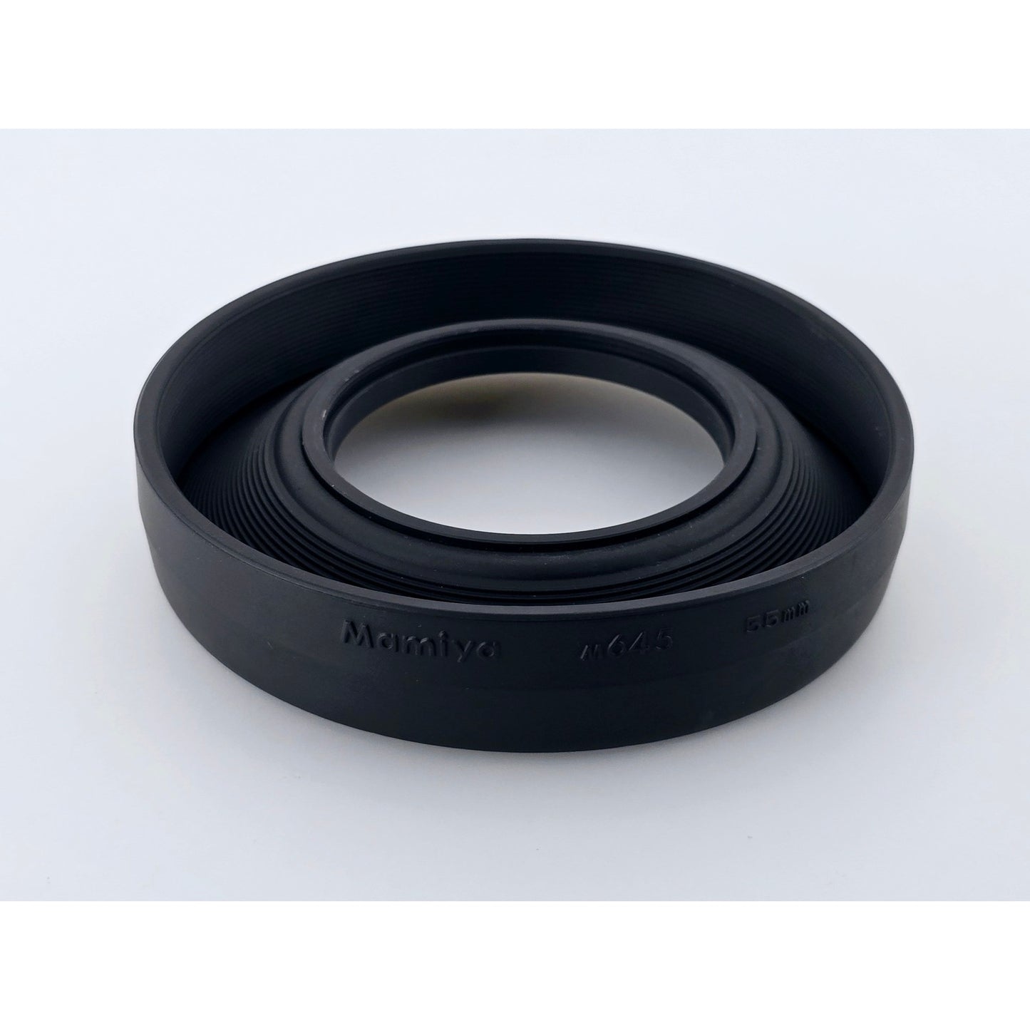 [Pre-owned] Mamiya M645 55mm Rubber Lens Hood Genuine for Sekor C — MINT — Japan #4782