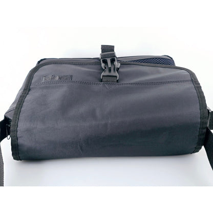 [Pre-owned] Genuine Minolta Camera Lens Shoulder Bag (Nylon, Black) — Near MINT — Japan #5073