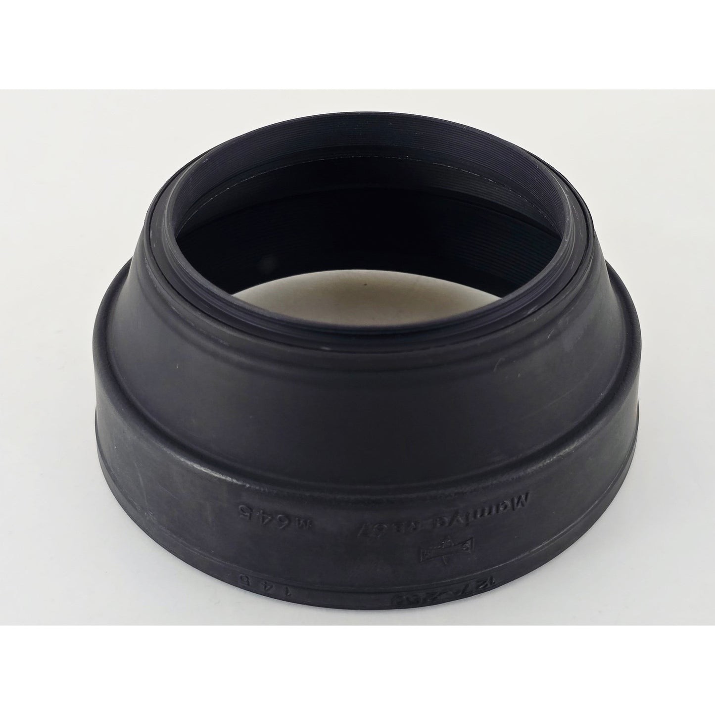 [Pre-owned] Mamiya 77mm Rubber Lens Hood for Sekor (RB67 127-250 / M645 145) — MINT — Japan #4226