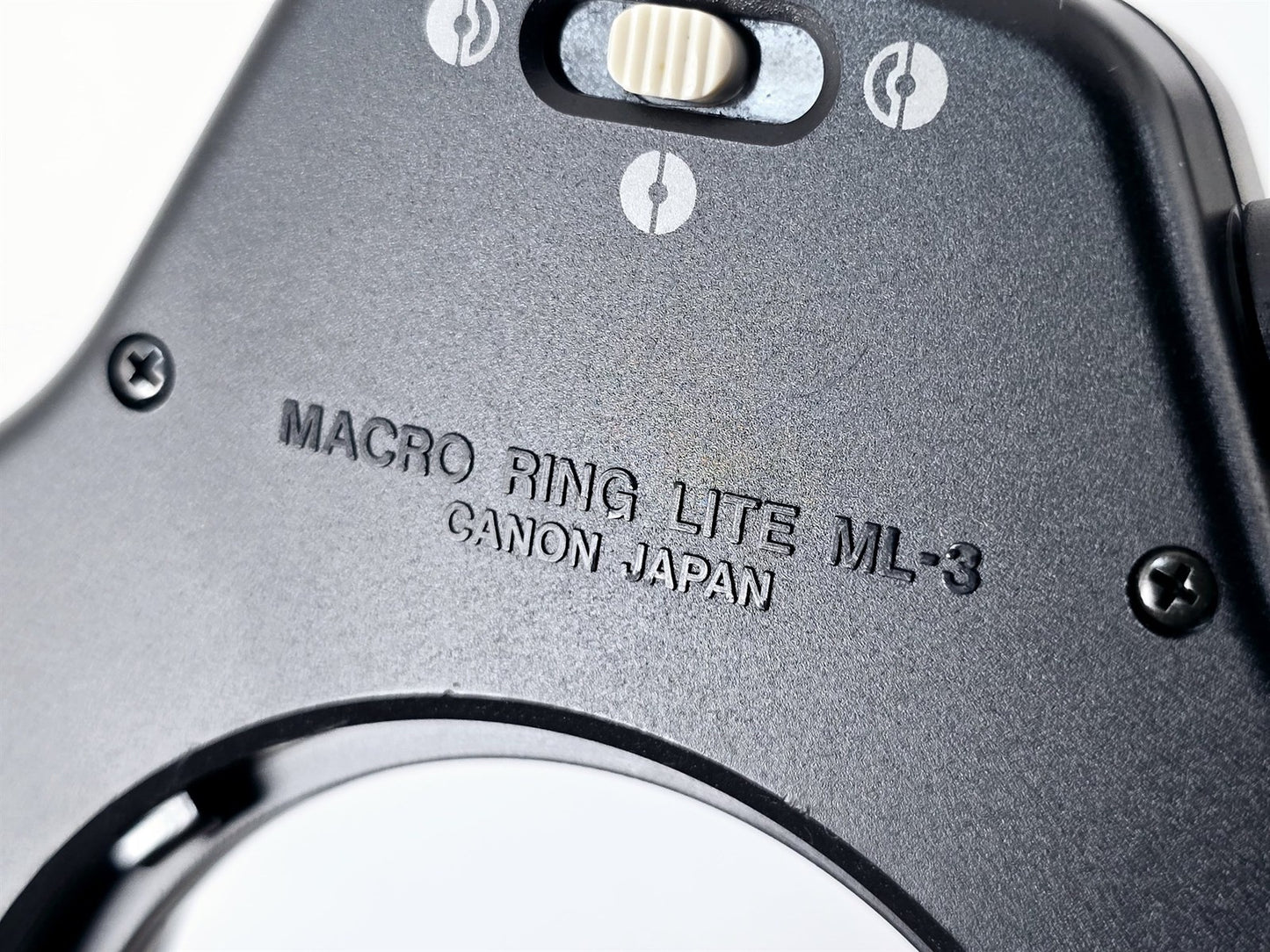 [Pre-owned] Canon ML-3 Macro Ring Lite Flash for FD Mount — Excellent+++++ — Japan #5038