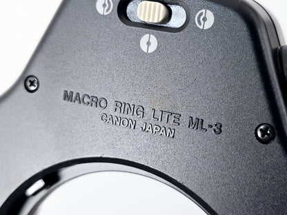 [Pre-owned] Canon ML-3 Macro Ring Lite Flash for FD Mount — Excellent+++++ — Japan #5038