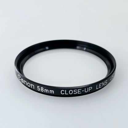 [Pre-owned] Canon 58mm Close-Up 450 / 240 Lens Filter Set (2 pcs) — Near Mint — Japan #5520