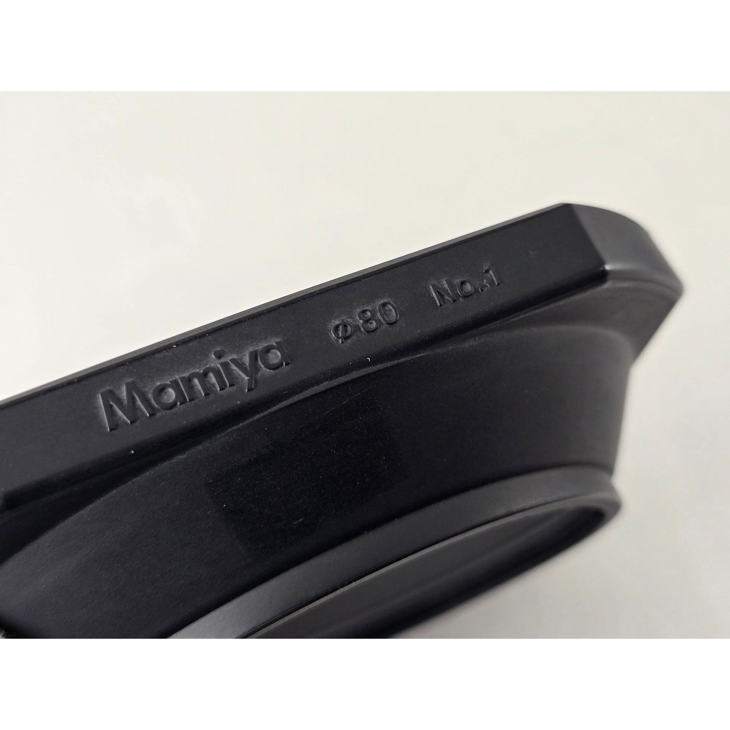 [Pre-owned] Mamiya 80mm No.1 Rubber Lens Hood for RZ/RB 50mm-65mm or M645 — MINT — Japan #2976