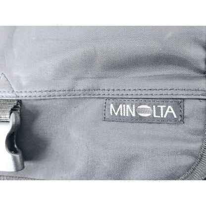 [Pre-owned] Genuine Minolta Camera Lens Shoulder Bag Nylon Black — Near MINT — Japan #5070