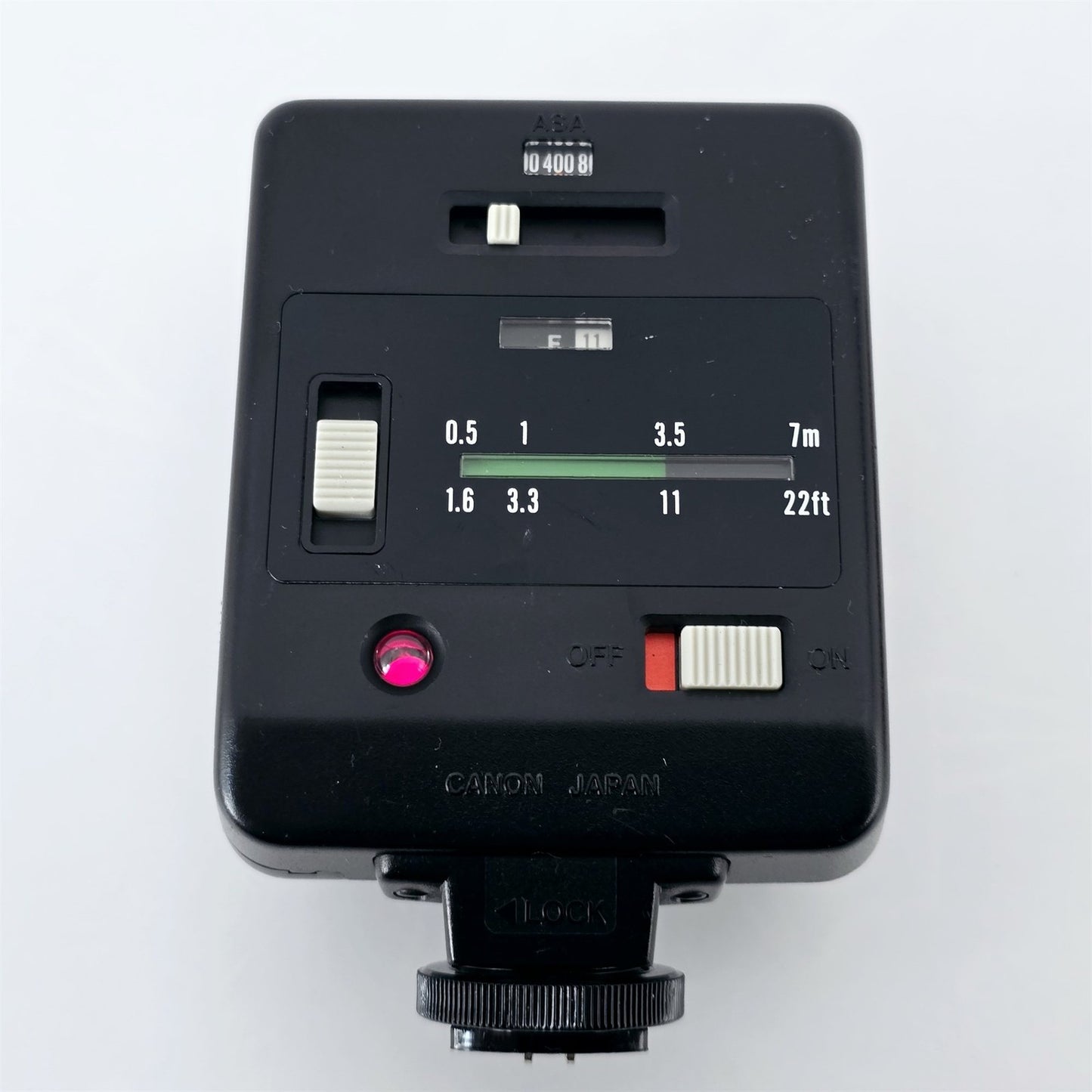 [Pre-owned] Canon Speedlite 166A Shoe Mount Flash for AE-1 A-1 — Near Mint — Japan #5356