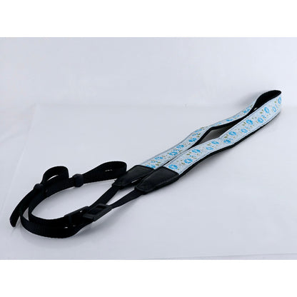 [Pre-owned] Cam-in Traditional Japanese Pattern Camera Strap "Morning Glory" — MINT — Japan #4122