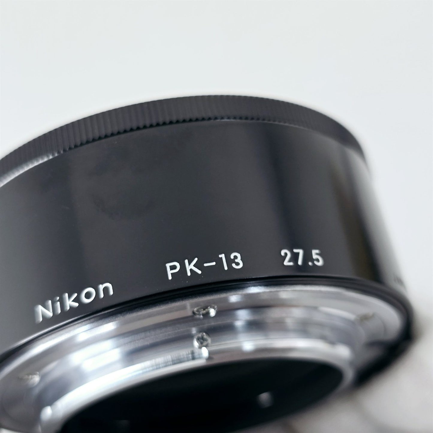 [Pre-owned] Nikon PK-13 27.5mm Auto Extension Ring Tube for F Mount — Top Mint — Japan #5439