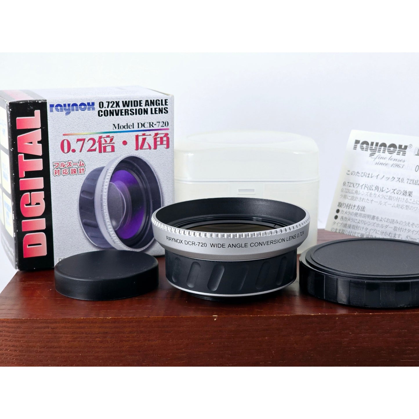 [Pre-owned] Raynox DCR-720 Wide Conversion Lens 0.72X for Video Camera — Top MINT — Japan #4529