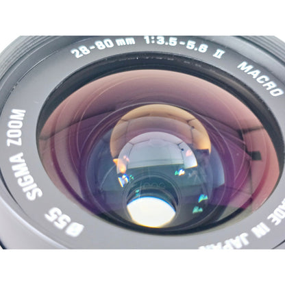 [Pre-owned] Sigma Zoom 28-80mm F3.5-5.6 II Aspherical Macro for Nikon F — Near MINT — Japan #4950