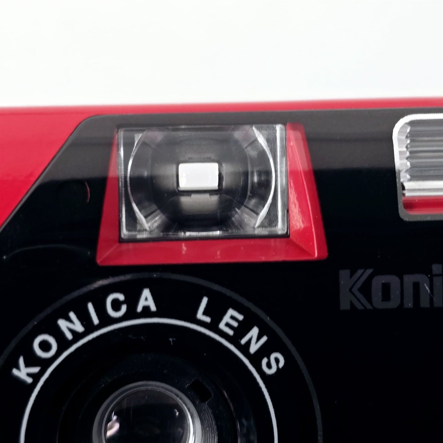 [Pre-owned] Konica K-mini Red Compact 35mm Point & Shoot Film Camera — Top Mint — Japan #5245