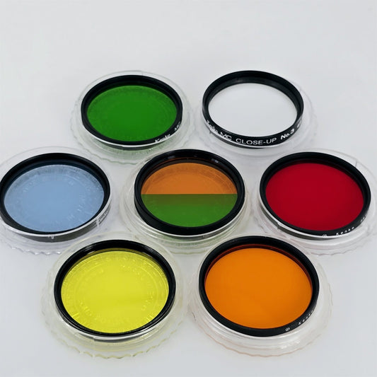 [Pre-owned] Kenko 49mm Lens Filter Assorted Colors Set (7 pcs) — Near Mint — Japan #5771