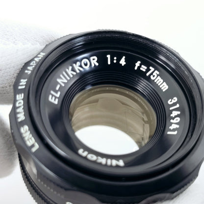 [Pre-owned] Nikon EL Nikkor 75mm f/4 Enlarging Lens — Excellent+++++ — Japan #5553
