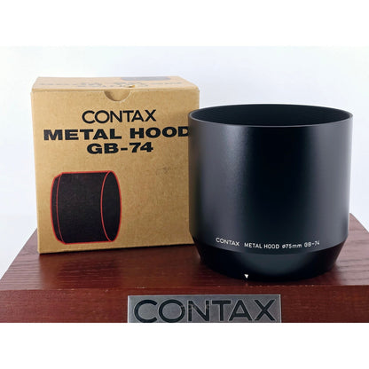 [Pre-owned] Contax GB-74 Metal Lens Hood Genuine for 645 Sonnar 210mm F4 — Unused — Japan #4814