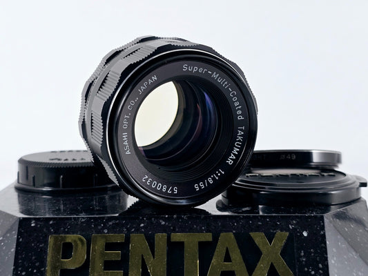 🌸[Near MINT+++] Pentax Super Multi Coated Takumar 55mm F1.8 MF Lens From Japan