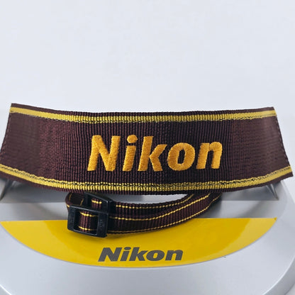[Pre-owned] Nikon AN-6W Wide Nylon Neck Strap 1.77in (Plastic Buckle, For F3) — Top MINT — Japan #1864