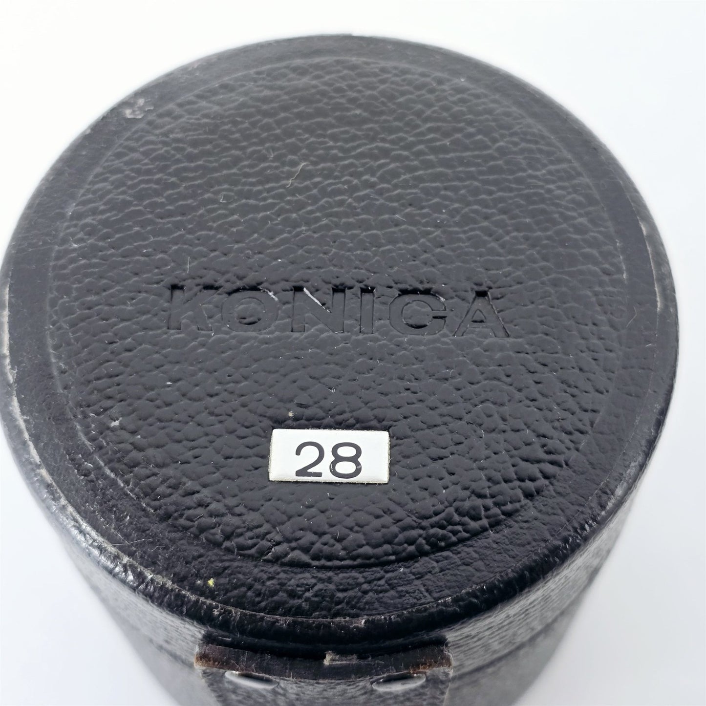 [Pre-owned] Konica Hard Lens Case for 28mm 135mm Lens — Near MINT — Japan #5266