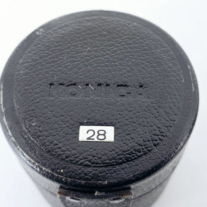 [Pre-owned] Konica Hard Lens Case for 28mm 135mm Lens — Near MINT — Japan #5266