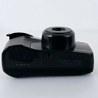 [Pre-owned] Olympus OZ 120 Zoom 35mm Point & Shoot Film Camera Black — Near Mint — Japan #5641