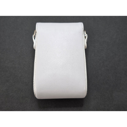 [Pre-owned] Leica 18699 Genuine Leather Camera Case White for C-LUX 2 — Unused — Japan #2477