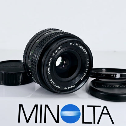 [Pre-owned] Minolta MC W.Rokkor 35mm F2.8 MF Wide Angle Lens — Near Mint+++ — Japan #5780