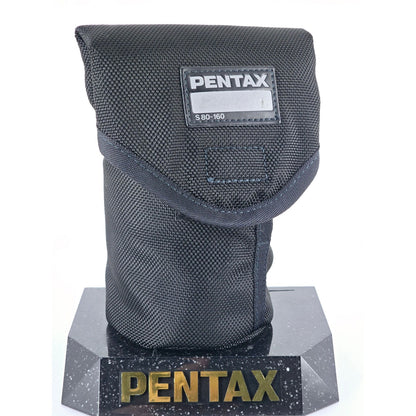[Pre-owned] Pentax S80-160mm Genuine Soft Lens Case — MINT — Japan #3518