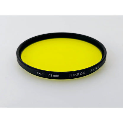 [Pre-owned] Nikon Y48 72mm Yellow Lens Filter — MINT — Japan #5024