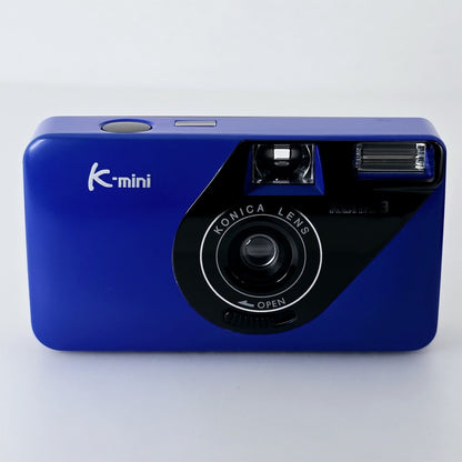 [Pre-owned] Konica K-mini Blue E124 35mm Compact Film Camera — Top Mint — Japan #5244