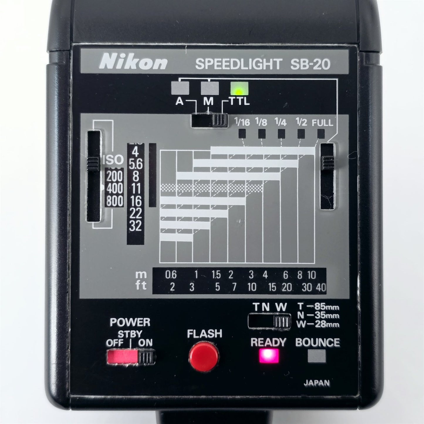 [Pre-owned] Nikon Speedlight SB-20 Shoe Mount Flash — Mint — Japan #5369