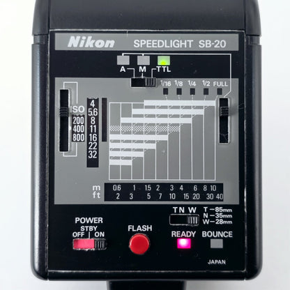 [Pre-owned] Nikon Speedlight SB-20 Shoe Mount Flash — Mint — Japan #5369