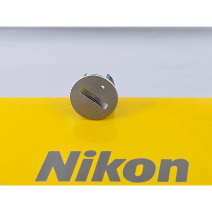 [Pre-owned] Nikon Silver Battery Cover Cap for FM/FM2/FE/FE2/FA — MINT — Japan #4749