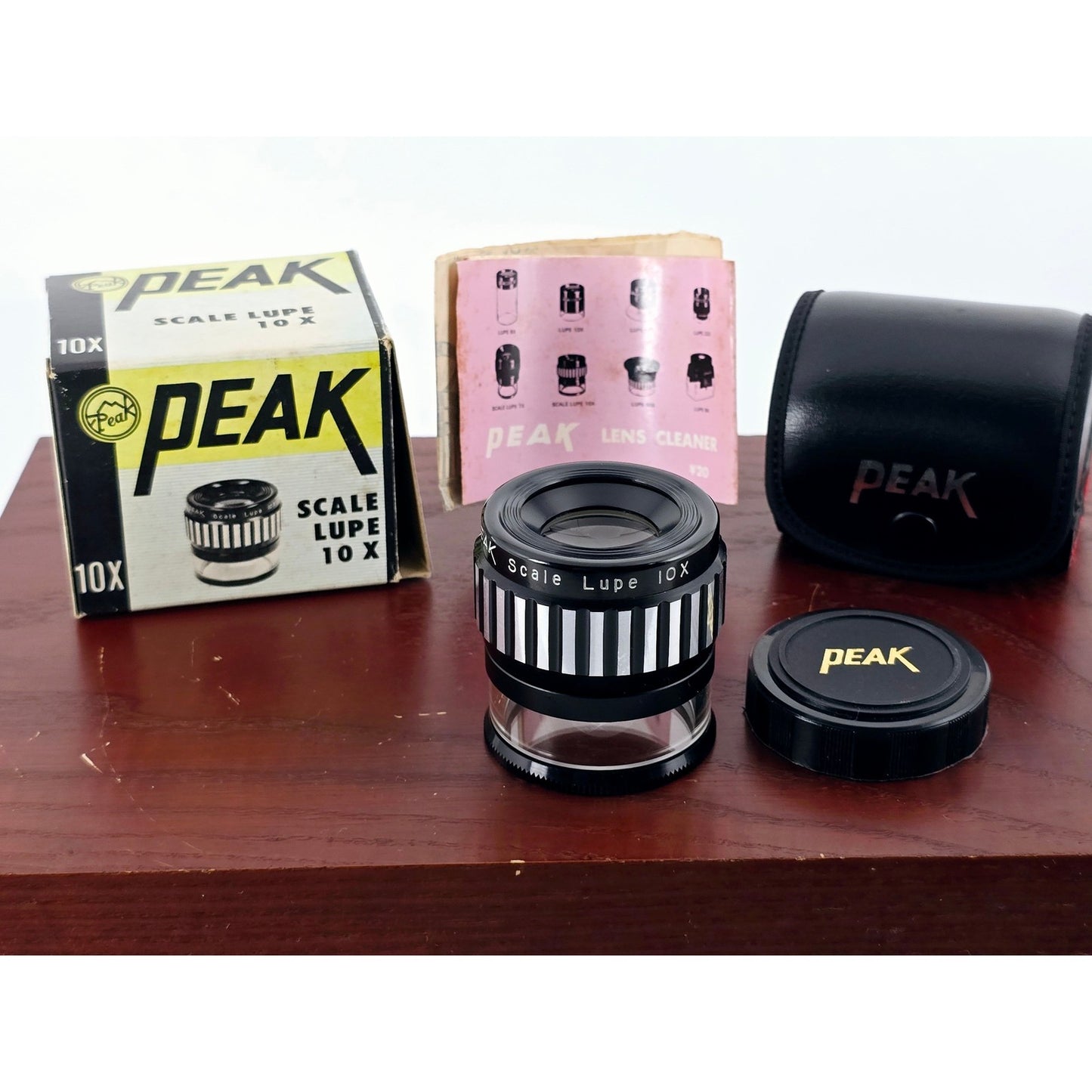 [Pre-owned] Peak Scale Lupe Loupe 10x Magnifier No.1983 — Near MINT — Japan #4707