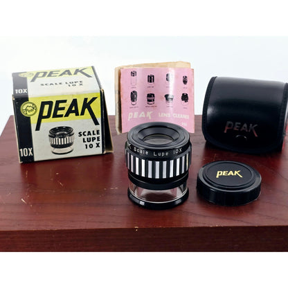 [Pre-owned] Peak Scale Lupe Loupe 10x Magnifier No.1983 — Near MINT — Japan #4707
